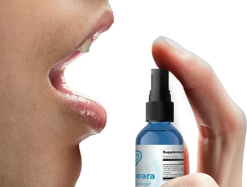 Woman using Tinnitrol